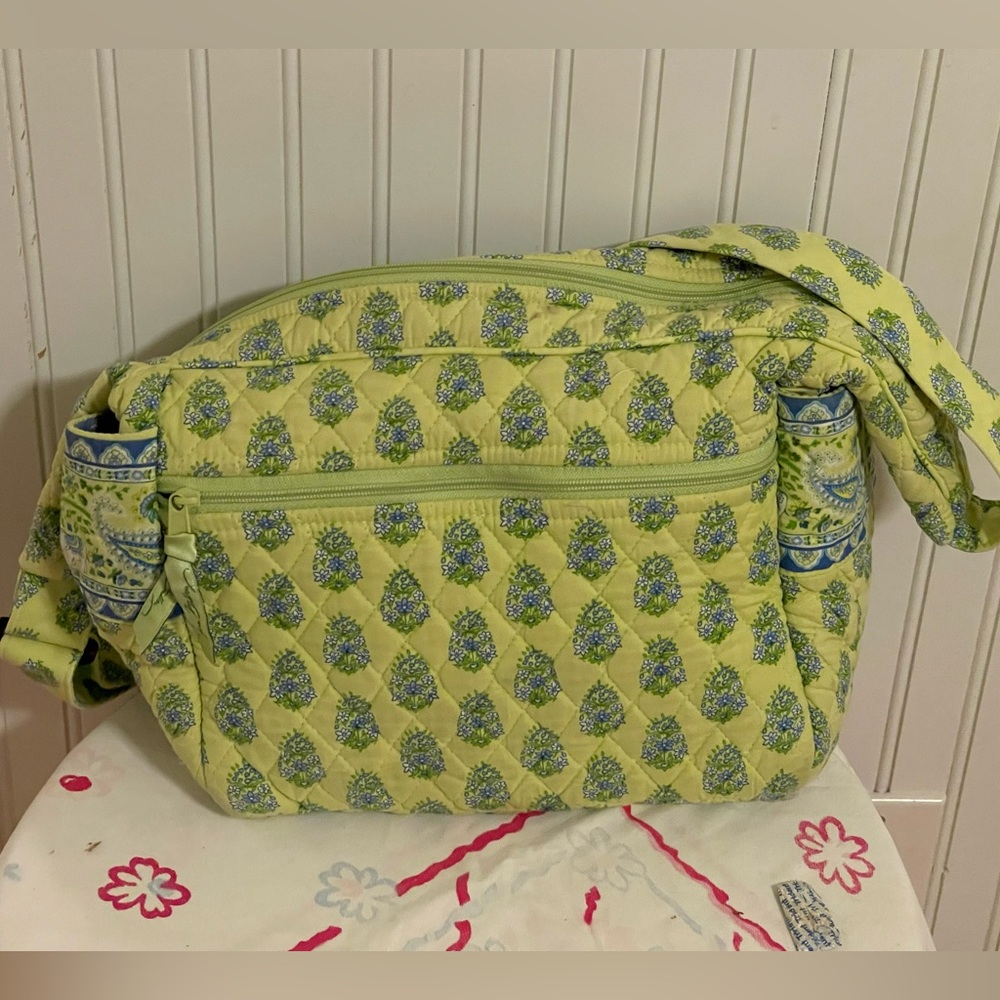 Vera Bradle Adjustable Bag / Mini Tote Citrus Pattern with Elephant Lining - Picture 5 of 6